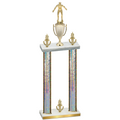 Double Silver Glacier Victory Wrestling Trophy