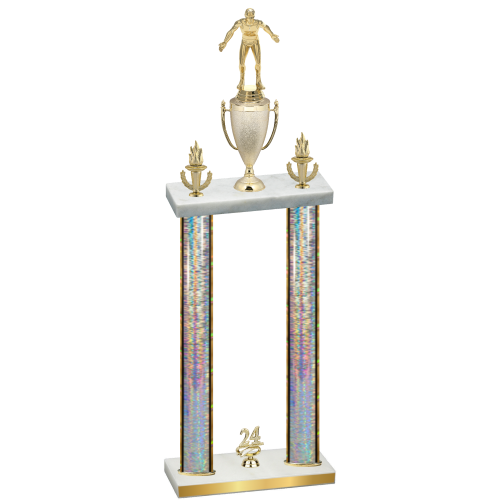 Double Silver Glacier Year Wrestling Trophy