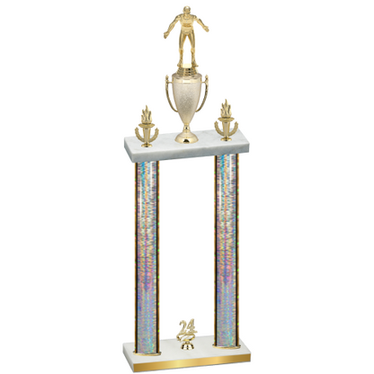 Double Silver Glacier Year Wrestling Trophy