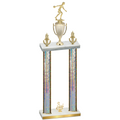 Double Silver Glacier Third Place Bowling Trophy