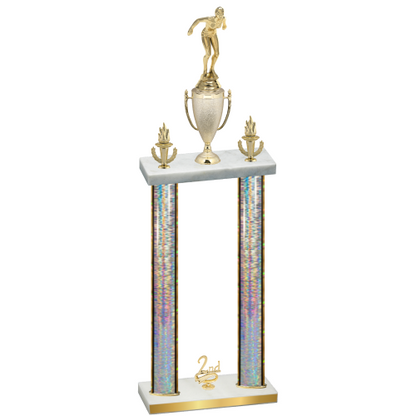 Double Silver Glacier Second Place Tennis Trophy
