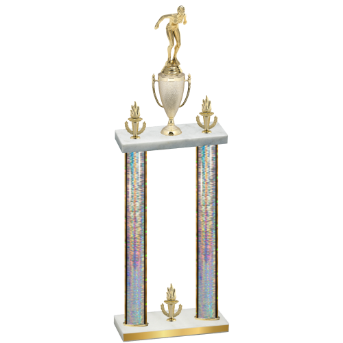 Double Silver Glacier Victory Tennis Trophy