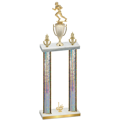 Double Silver Glacier First Place Football Trophy