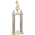 Double Silver Glacier Year Football Trophy