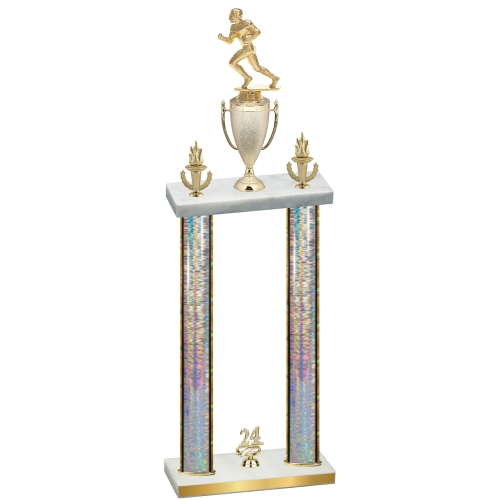 Double Silver Glacier Year Football Trophy
