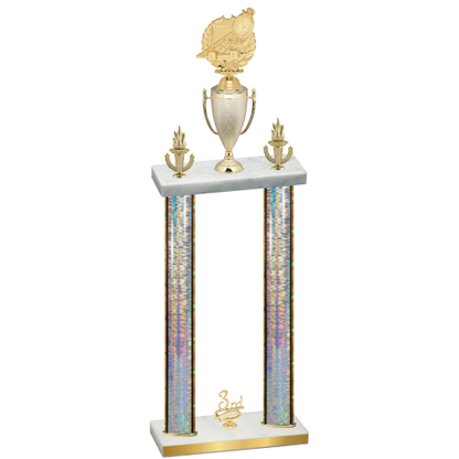 Double Silver Glacier Third Place Swimming Trophy