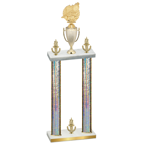 Double Silver Glacier Victory Swimming Trophy