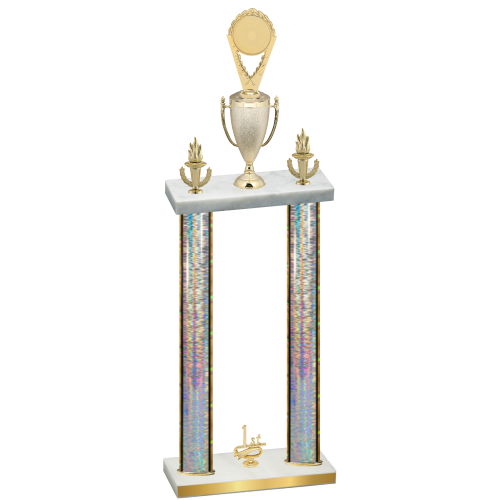 Double Silver Glacier First Place Insert Trophy