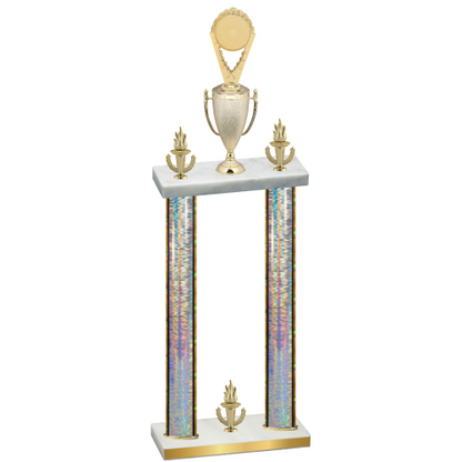Double Silver Glacier Victory Insert Trophy