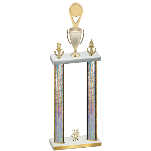 Double Silver Glacier Year Insert Trophy