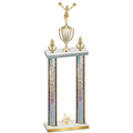 Double Silver Glacier Third Place Cheerleading Trophy