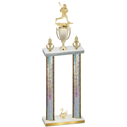 Double Silver Glacier Second Place Lacrosse Trophy