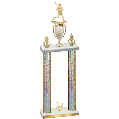 Double Silver Glacier Second Place Lacrosse Trophy