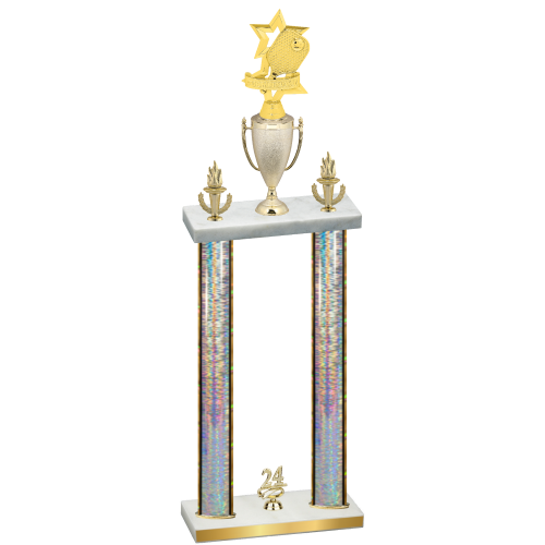 Double Silver Glacier Year Pickleball Trophy