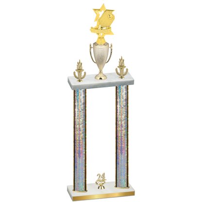 Double Silver Glacier Year Pickleball Trophy