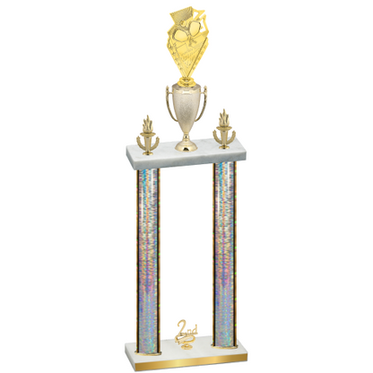 Double Silver Glacier Second Place Pickleball Trophy