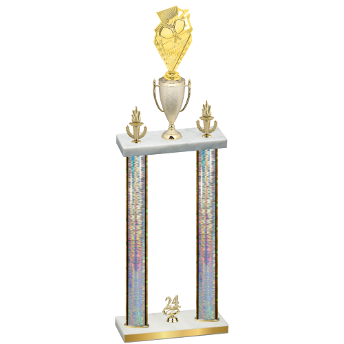 Double Silver Glacier Year Pickleball Trophy