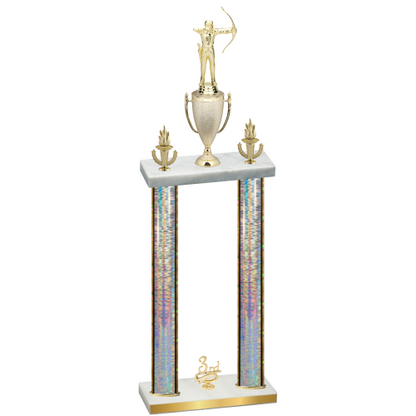 Double Silver Glacier Third Place Archery Trophy