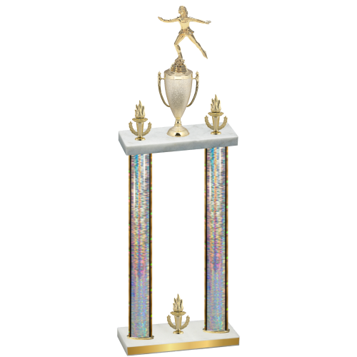 Double Silver Glacier Victory Skater Trophy