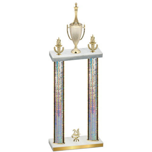 Double Silver Glacier Year Chess Trophy
