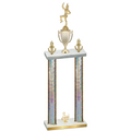 Double Silver Glacier Third Place Majorette Trophy