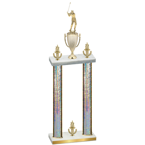 Double Silver Glacier Victory Golf Trophy