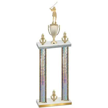 Double Silver Glacier Victory Golf Trophy