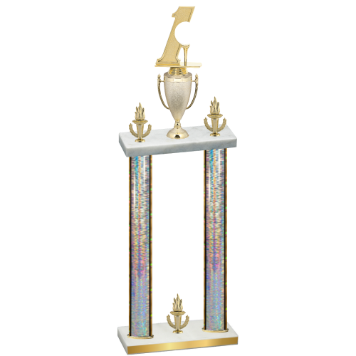 Double Silver Glacier Victory Golf Trophy