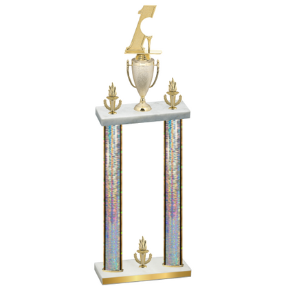 Double Silver Glacier Victory Golf Trophy