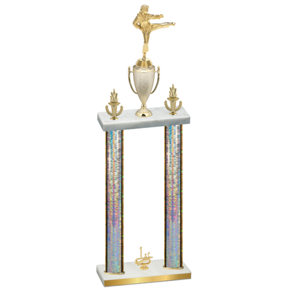 Double Silver Glacier First Place Karate Trophy