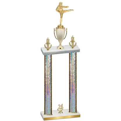 Double Silver Glacier Year Karate Trophy