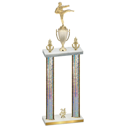 Double Silver Glacier Year Karate Trophy