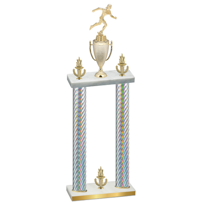 Double Silver Carbon Fiber Victory Running Trophy