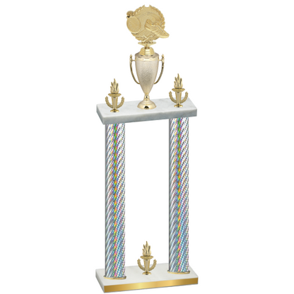 Double Silver Carbon Fiber Victory Running Trophy
