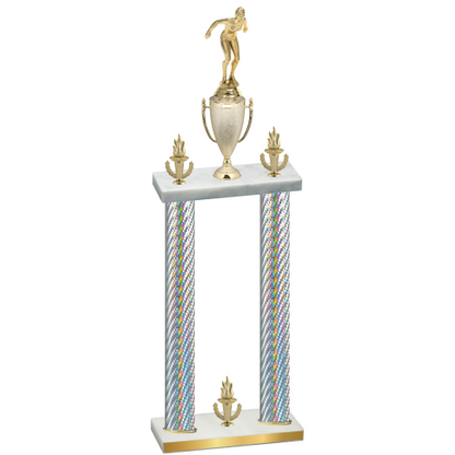 Double Silver Carbon Fiber Victory Tennis Trophy