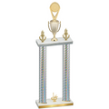 Double Silver Carbon Fiber First Place Insert Trophy