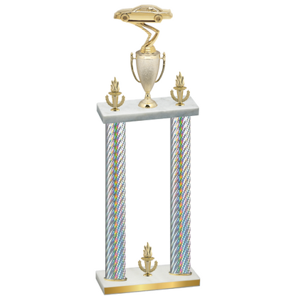 Double Silver Carbon Fiber Victory Cars Trophy