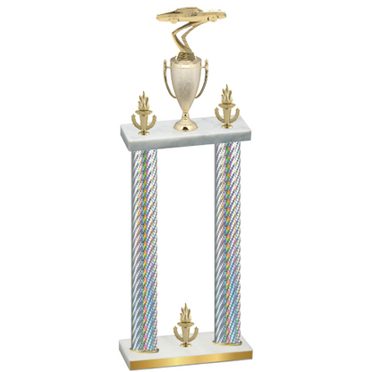 Double Silver Carbon Fiber Victory Cars Trophy