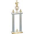 Double Silver Carbon Fiber Year Music Trophy