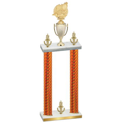 Double Orange Carbon Fiber Victory Swimming Trophy