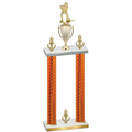 Double Orange Carbon Fiber Victory Hockey Trophy