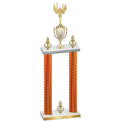 Double Orange Carbon Fiber Victory Victory Trophy