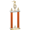 Double Orange Carbon Fiber Year Shooter Trophy