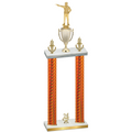 Double Orange Carbon Fiber Year Shooter Trophy