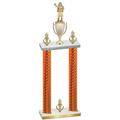 Double Orange Carbon Fiber Victory Holiday Trophy