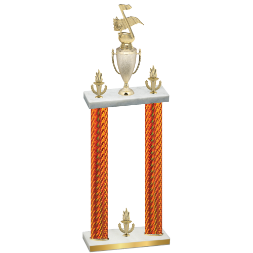 Double Orange Carbon Fiber Victory Music Trophy