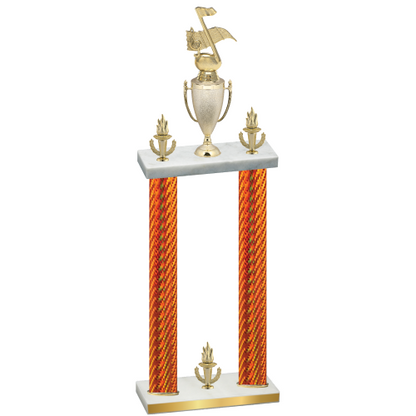 Double Orange Carbon Fiber Victory Music Trophy