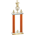 Double Orange Carbon Fiber Year Music Trophy