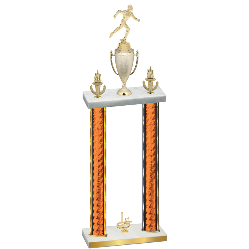 Double Orange Glacier First Place Running Trophy
