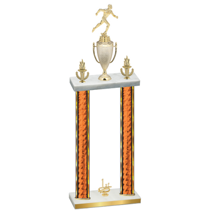 Double Orange Glacier First Place Running Trophy